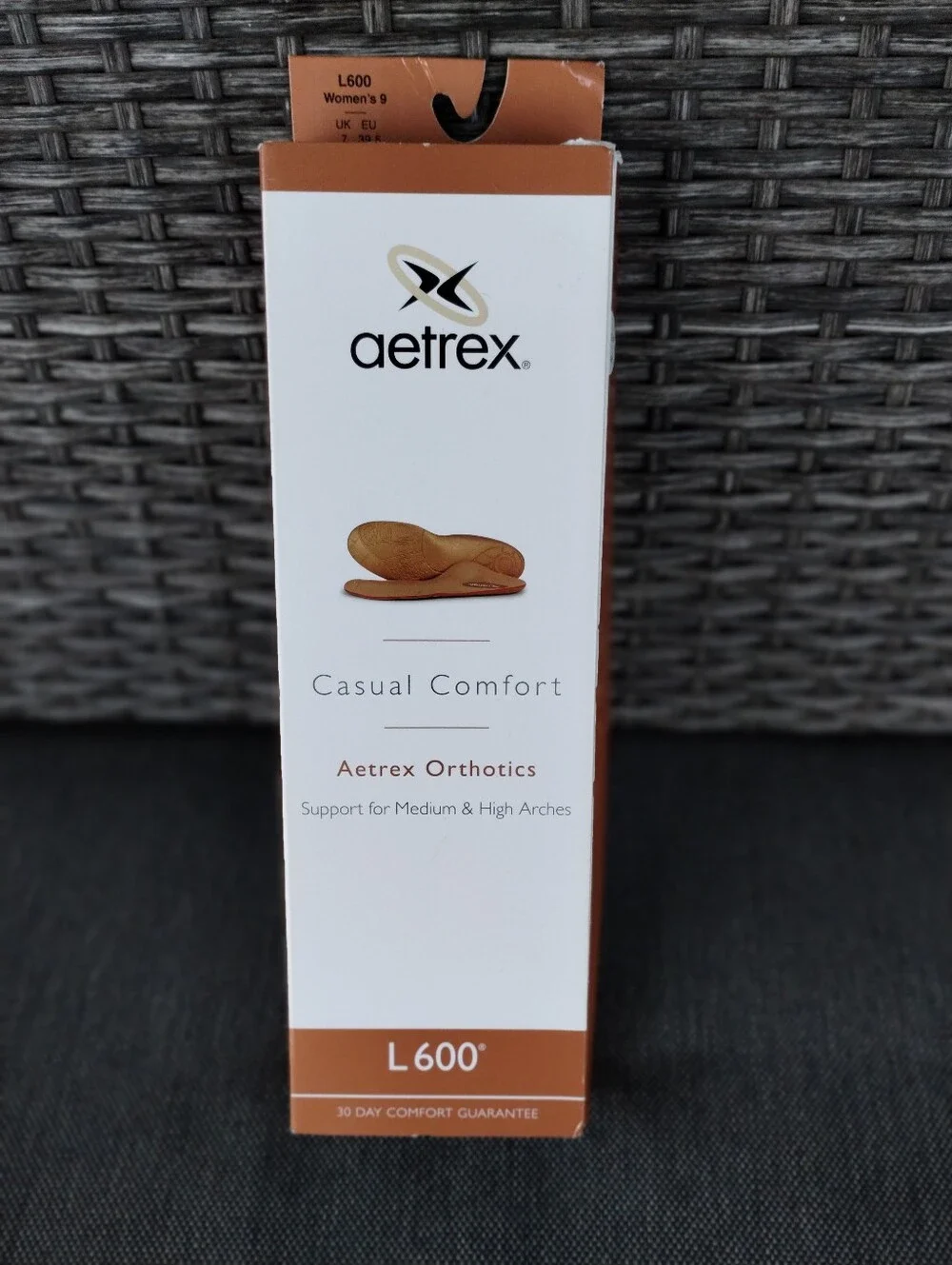 Aetrex Lynco L600 Casual Comfort Orthotics Women’s 9 Medium High Arch Insoles